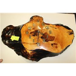 WOOD LOG CLOCK