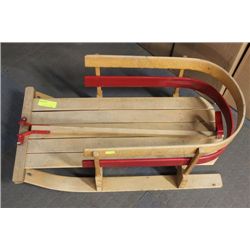 SMALL WOOD TOBOGGAN