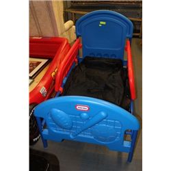 KIDS BLUE AND RED LITTLE TYKES BEDFRAME