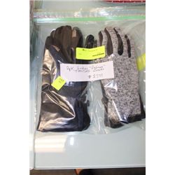 PK OF 2 LADIES DELUXE TEXTING GLOVES