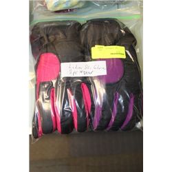 PK OF 2 LADIES SKI GLOVES