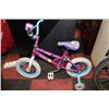 Image 1 : GIRLS SAFETY 1ST BIKE W TRAINING WHEELS