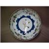 Image 2 : Old Paris porcelain washbowl, hand painted dahlia and morning glories with gilt and cobalt decora...