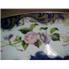 Image 3 : Old Paris porcelain washbowl, hand painted dahlia and morning glories with gilt and cobalt decora...