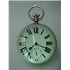 Image 1 : Tiffany & Co. ball clock, round cut crystal form with white metal fitting, and handle dial with R...