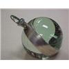 Image 3 : Tiffany & Co. ball clock, round cut crystal form with white metal fitting, and handle dial with R...