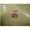 Image 2 : Lefton oyster server, in green, brown, and cream glaze, 12 1/2" diameter, Lefton paper label on b...
