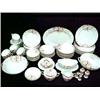 Image 1 : Set of Noritake dinnerware "Azalea", including creamer & covered sugar, covered round butter, lar...