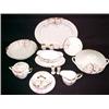 Image 2 : Set of Noritake dinnerware "Azalea", including creamer & covered sugar, covered round butter, lar...