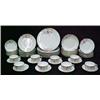 Image 3 : Set of Noritake dinnerware "Azalea", including creamer & covered sugar, covered round butter, lar...