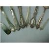 Image 2 : One lot of eight sterling silver flatware serving pieces incl. Gorham sliced tomato server "Old E...