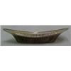 Image 2 : Sterling silver bread basket, reticulated banding around rim over fluted decoration, flat bottom...