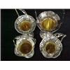 Image 2 : Four sterling silver baskets, all with reticulated rims and interior gold wash, all with the same...