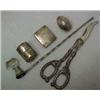 Image 1 : One lot of silver including a sterling stamp box engraved "Stamps" on front and "C. H. McCarter,...
