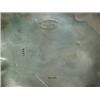 Image 3 : Sterling silver serving bowl, raised line and plume rim decoration on shaped round form, initiale...