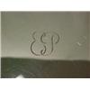Image 2 : A pair of round sterling silver cake or pie stands, fluted edge, center initials, each on round p...