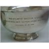 Image 2 : Two sterling silver presentation bowls, both measure 10" diameter and 5 3/4" high, one engraved o...