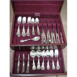 Set of Reed & Barton sterling silver flatware, service for twelve, "Francis I", 1907, including t...