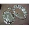 Image 4 : A pair of Sheffield entree dishes with lids, shell and leaf rim decoration, engraved shield on si...