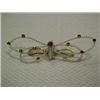 C. 1910 14K gold seed pearl and citrine brooch, comprised of seed pearls and small citrines on wi...