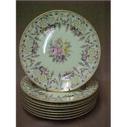 Set of eight Rosenthal 9 1/2  plates  Santa Rosa , 1930's, marked on back Rosenthal Ivory Bavaria...