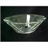 Image 1 : Waterford crystal centerbowl, notched design on two sides, 11 1/2" X 9 1/2" X 4" high, in fitted...