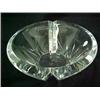 Image 3 : Waterford crystal centerbowl, notched design on two sides, 11 1/2" X 9 1/2" X 4" high, in fitted...