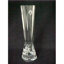 Waterford crystal  Metra  bud vase, 10  high, signed, in original fitted box with booklets Est...