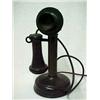 Image 1 : Candlestick telephone, black, patent dated Nov. 26, 1901 - March 19, 1907 - April 14, 1908 on bac...