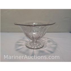 Older Corn Flower Pattern Pedestal Bowl