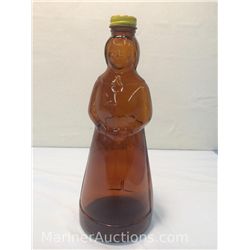 Vintage Mrs. Butterworth's Amber glass bottle