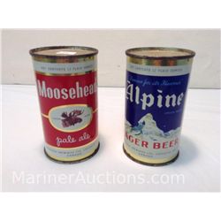 Vintage Moosehead and Alpine Beer Cans