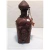 Image 1 : Hand Tooled Spanish Made Goat Leather Decanter