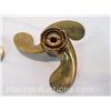 Image 7 : 2 Matching Michigan JWC 10 Solid Brass Propellers