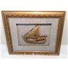 Image 1 : Retro Framed Ship Plaque