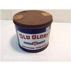 Vintage Old Glory Tobacco Can