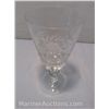 Image 2 : Set of 10 Hungarian Pinwheel Crystal Wine Glasses