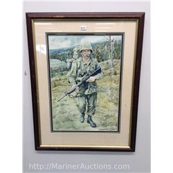 Jin Rong Chen Framed Soldier Print