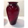 Image 3 : Pair of Vintage Ruby Glass Vases