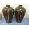 Image 1 : Pair of Heavy Hand Crafted Pottery Vases