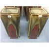 Image 3 : Pair of Hand Crafted Square Pottery Vases