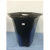 Image 1 : Large Heavy Hand Crafted Pottery Hexagon Vase