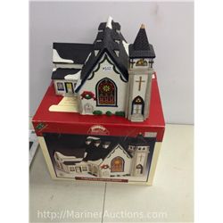 Large Porcelain Light Up Church