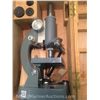 Image 3 : Vintage Lumex Microscope in Original Wood Box