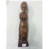 Image 1 : Hand Carved Solid Wood Drummer (9.5" high)