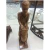 Image 1 : Hand Carved Solid Wood Drummer Sculpture (12" high)