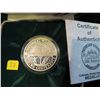 Image 1 : Colorado Mining Assoc 100th Anniversary 1 oz .999 Fine Silver w/Box and COA