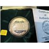 Image 2 : Colorado Mining Assoc 100th Anniversary 1 oz .999 Fine Silver w/Box and COA