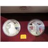 Image 2 : 1983S & 1984S US Mint Commemorative Olympic Silver Dollars - Proof w/Box and Coa