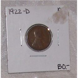 1922-D LINCOLN CENT G/VG